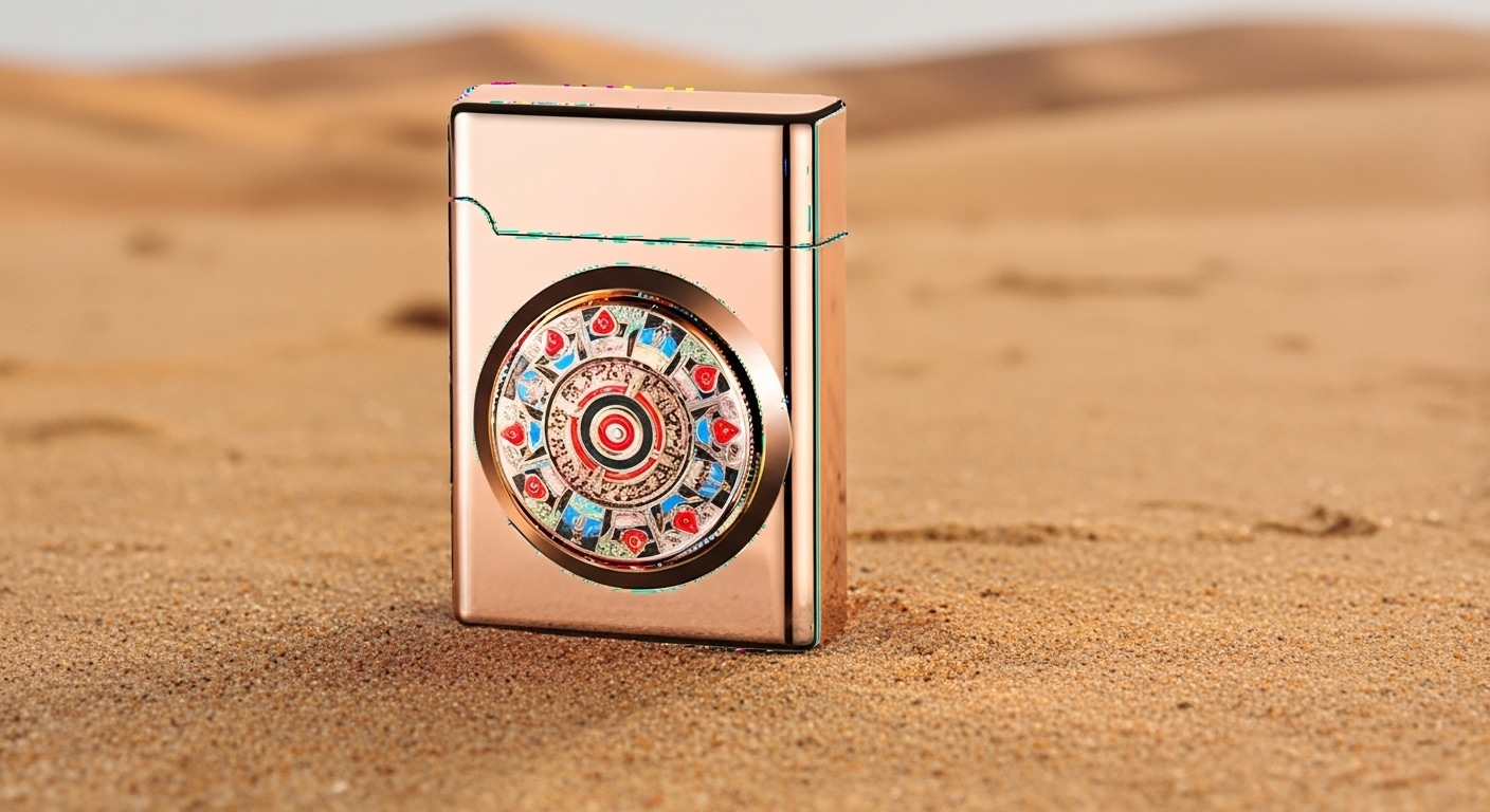 Beautifully Design Jet Flame Pocket Size Refillable Butane Gas Cigarette Cigar Lighter with Spinning Wheel for Extra Charm | Copper