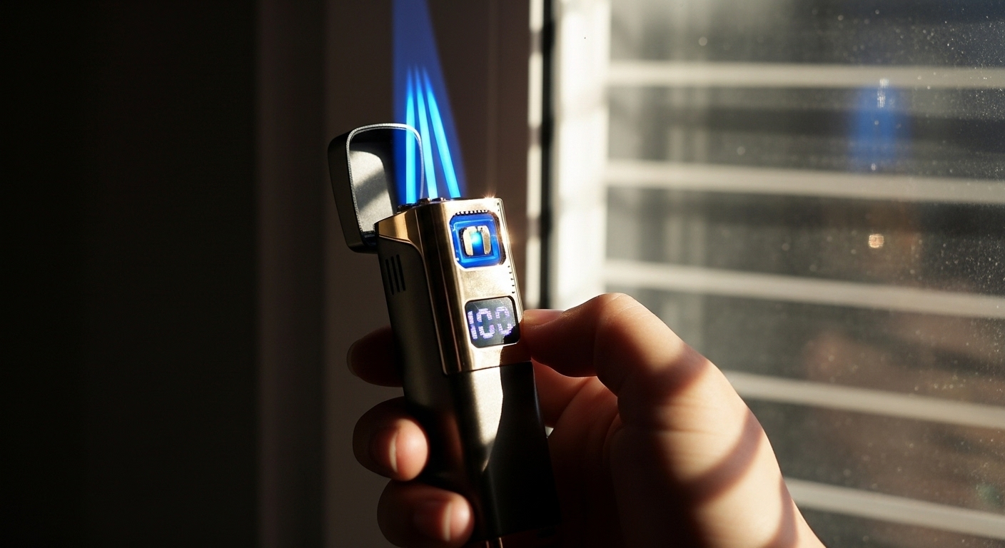 3 Flame Display Lighter