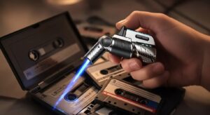 077 Mini Banbao Steel Electronics Gas Lighter 1 24 300x164