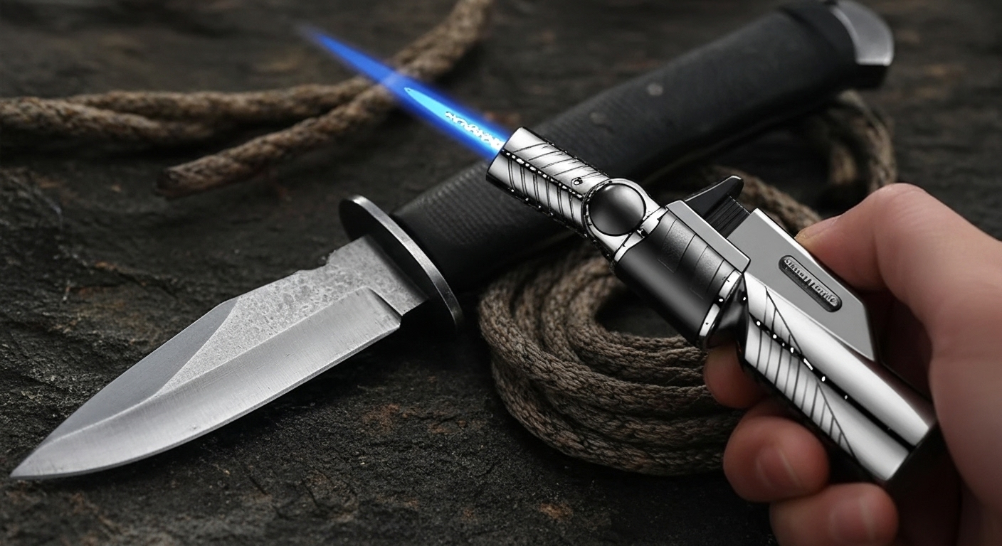 077 Mini Banbao Steel Electronics Gas Lighter