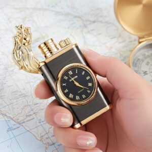 Double Flame Clock Dragon Lighter