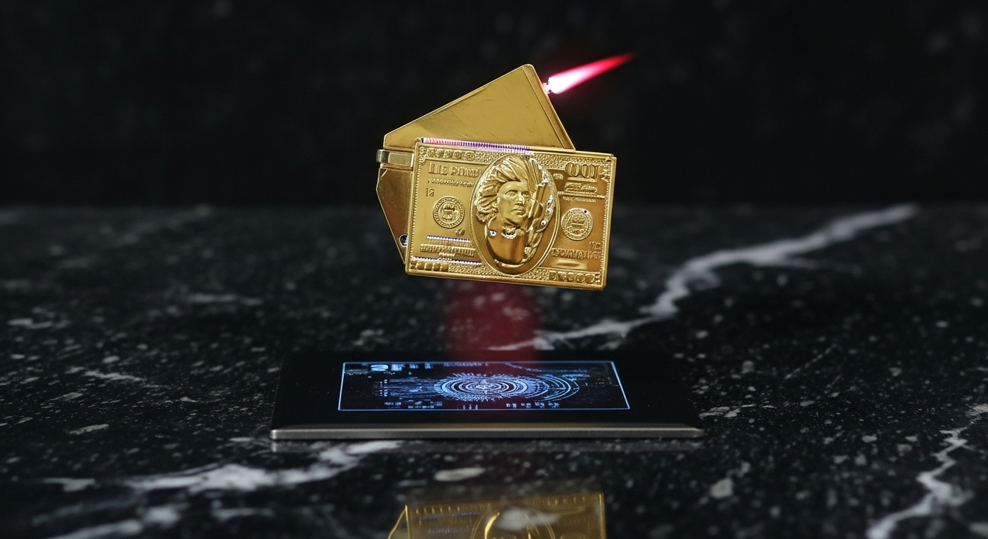 trendy dollar gas lighter refillable metal bomb lighter pocket lighter golden